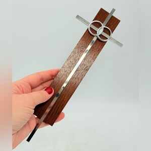 Wood and Metal Cross Wall Decor